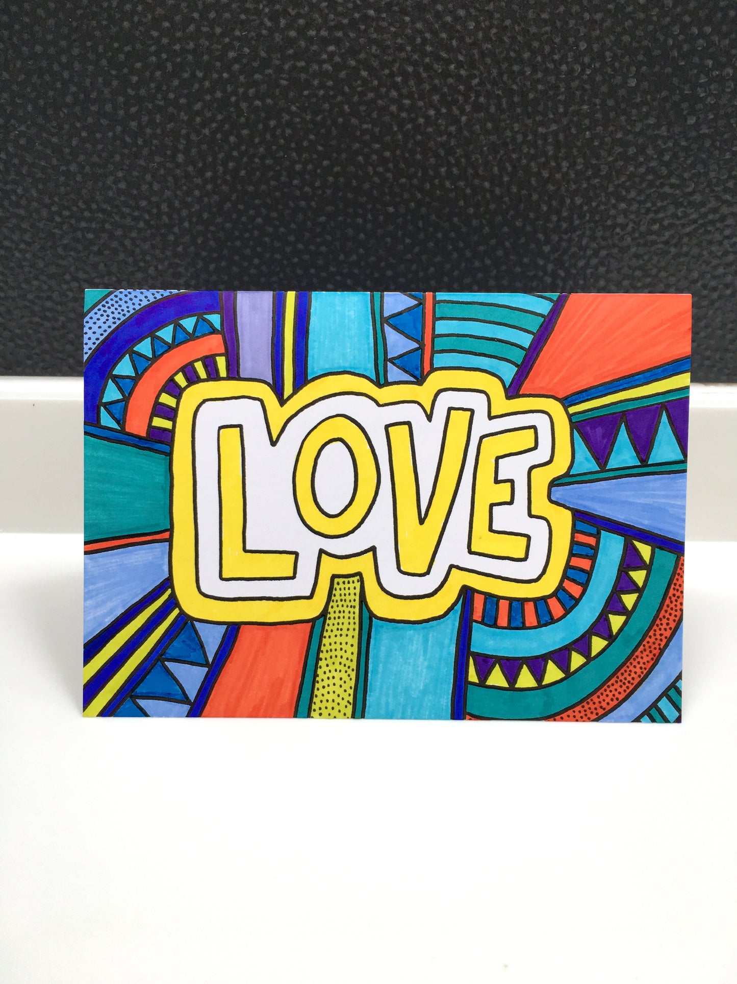 LOVE – Colouring In Greeting Card