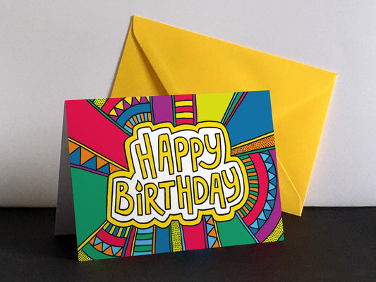 HAPPY BIRTHDAY – Colourful Greeting Card