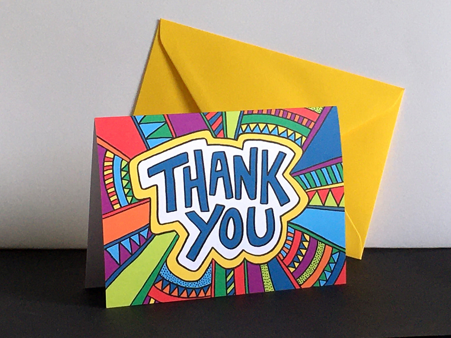 THANK YOU – Colourful Greeting Card